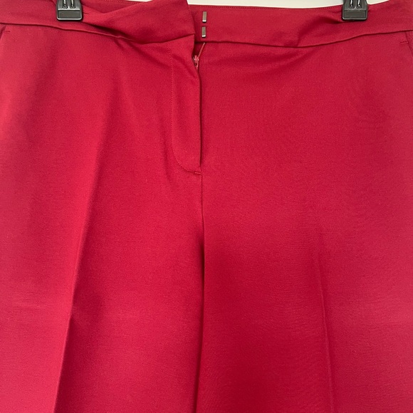 Boden Red Wide Leg Pants - Picture 2 of 4